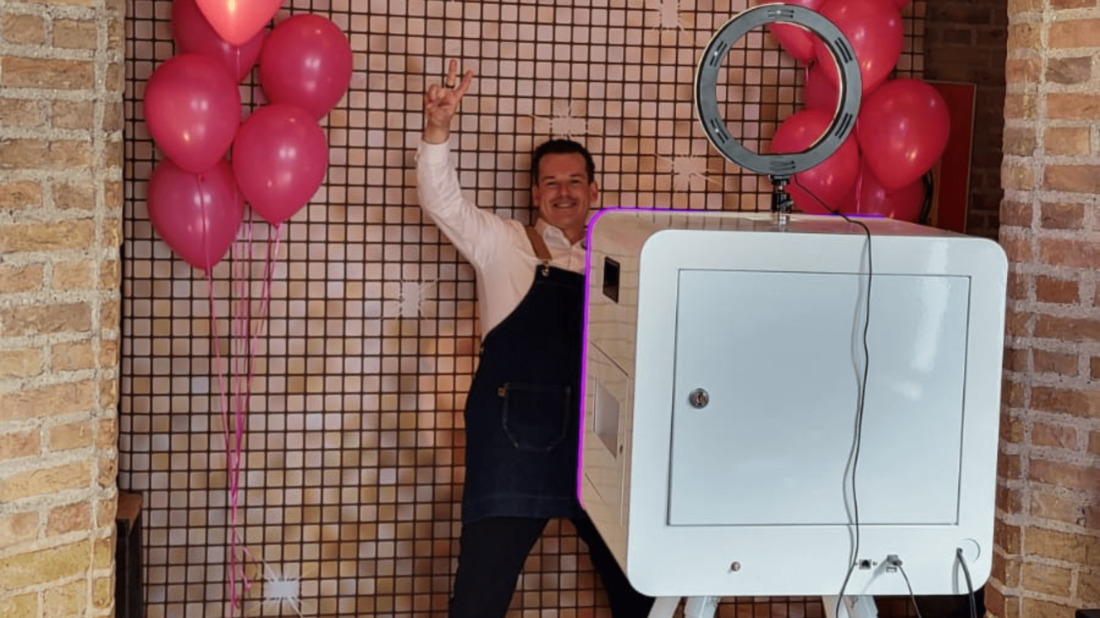 Photobooth met backdrop